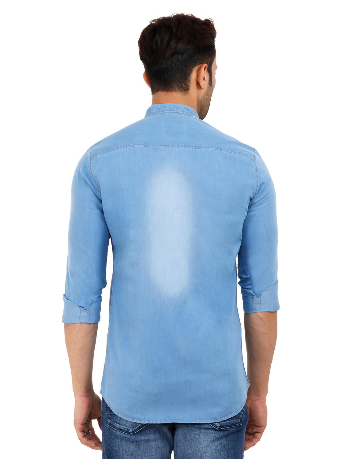 blue faded casual shirt - 15760325 - Zoom Image - 3