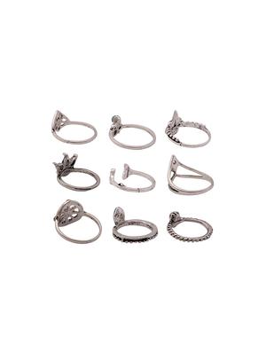 silver metal finger ring - 15761092 - Standard Image - 3