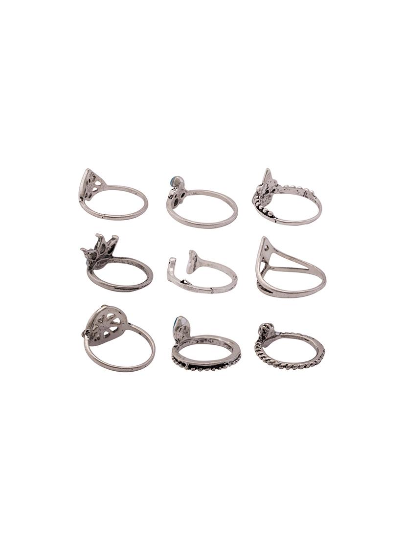 silver metal finger ring - 15761092 - Zoom Image - 3