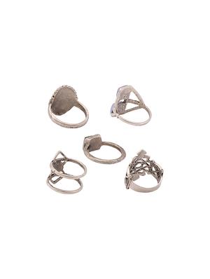 silver metal finger ring - 15761102 - Standard Image - 3