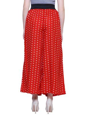 polka dotted flared palazzo - 15763227 - Standard Image - 3