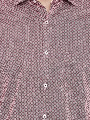 red printed casual shirt - 15764776 - Standard Image - 6