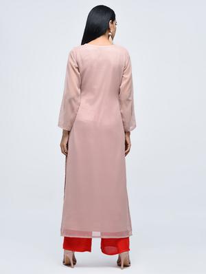 embroidered straight kurta - 15765065 - Standard Image - 3