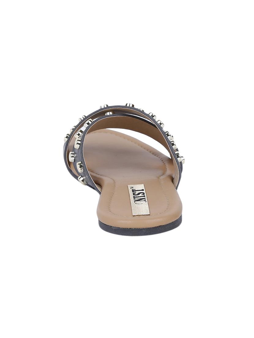 black slip on sandals - 15769056 - Zoom Image - 3