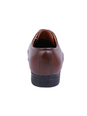 brown leatherette lace-up derbys - 15769705 - Standard Image - 3