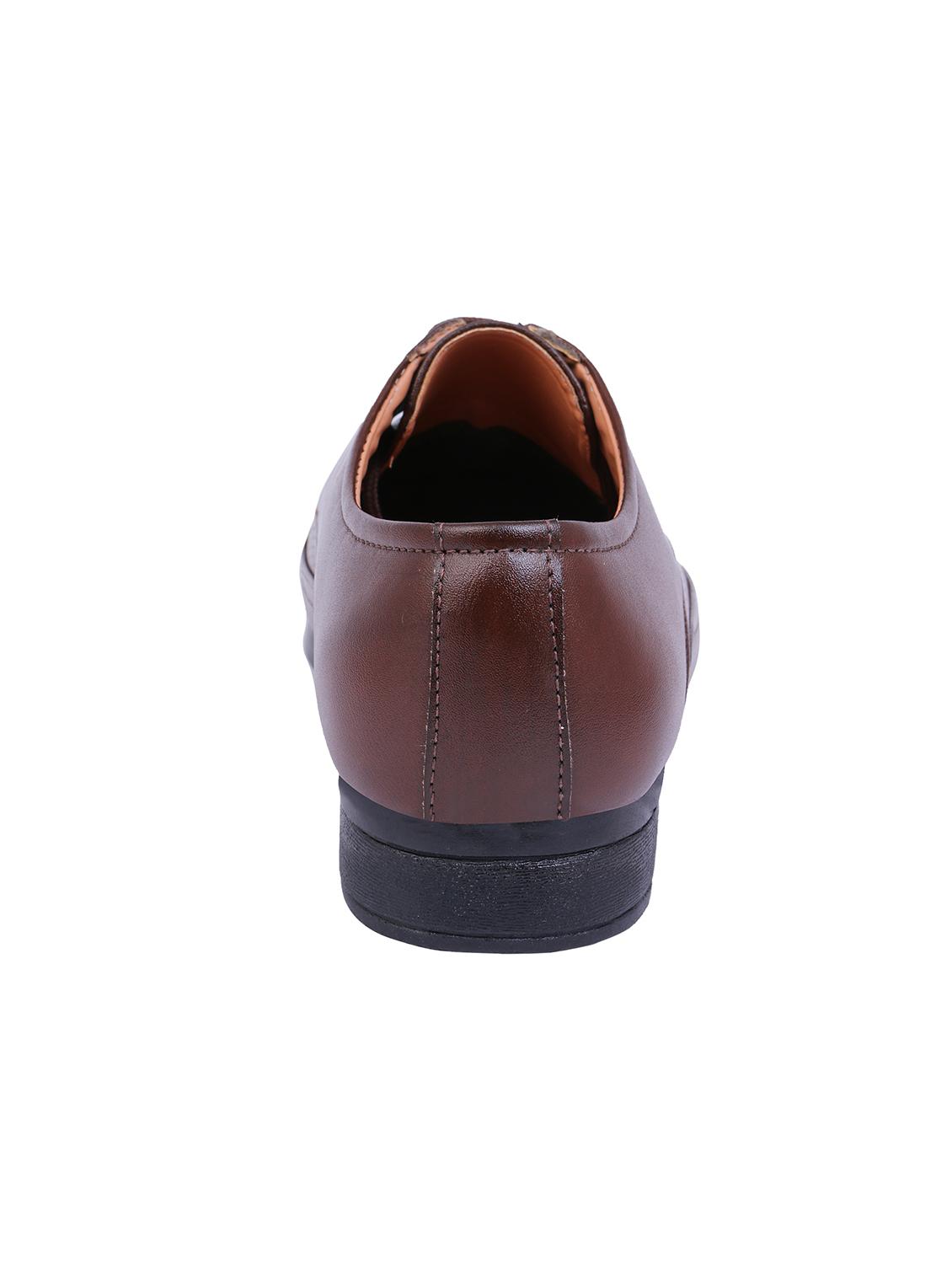 brown leatherette lace-up derbys - 15769705 - Zoom Image - 3