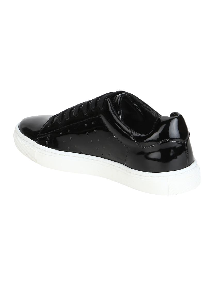 black lace-up sneakers - 15770081 - Zoom Image - 3
