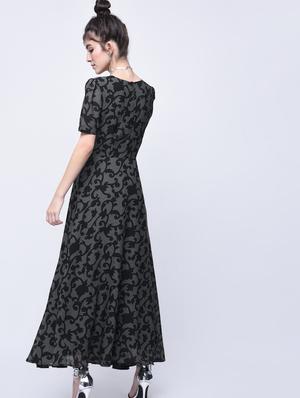 scroll pattern maxi dress - 15770587 - Standard Image - 3