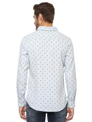 grey printed casual shirt - 15772752 - Standard Image - 3