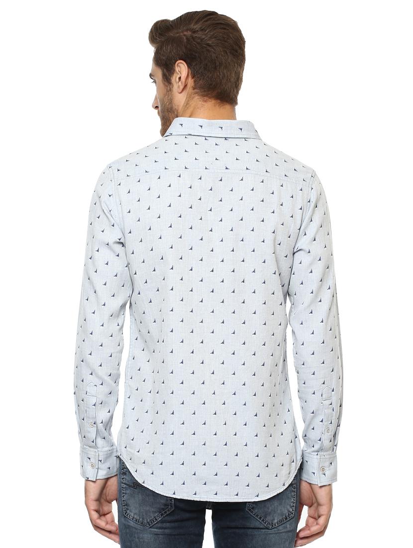 grey printed casual shirt - 15772752 - Zoom Image - 3