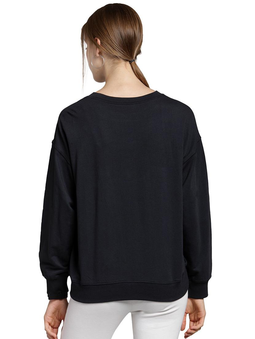 embroidered text drop shoulder sweatshirt - 15774798 - Zoom Image - 3