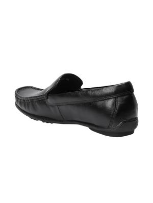 black leather office wear loafers - 15776670 - Standard Image - 3