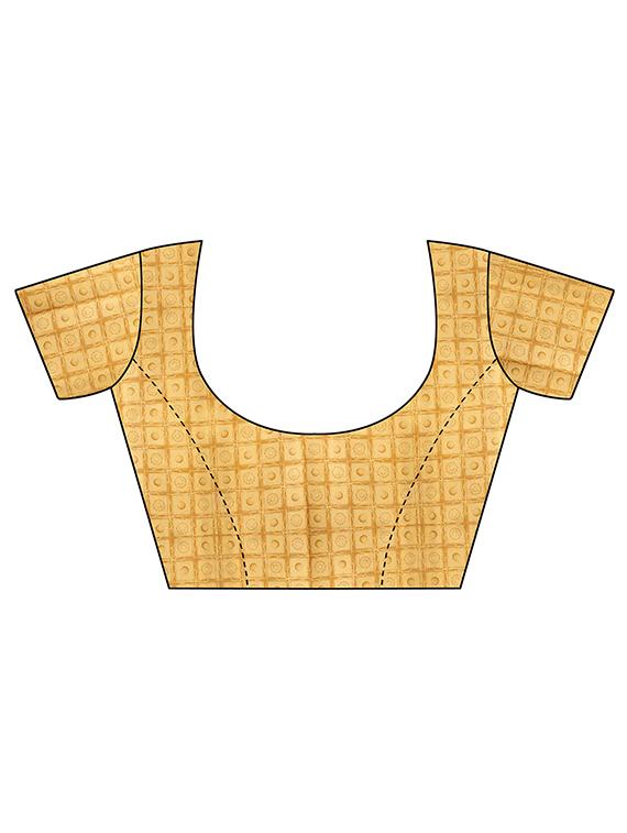 Bhagalpuri Printed Saree with blouse - 15777529 - Zoom Image - 3