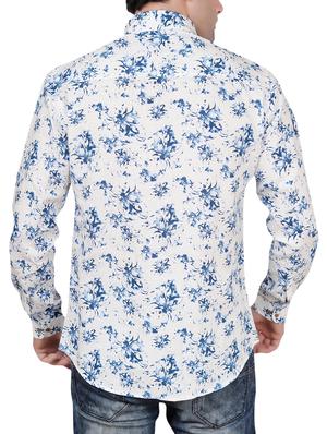 white floral printed casual shirt - 15778185 - Standard Image - 3