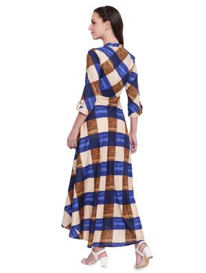 Checkered flared kurta - 15778835 - Standard Image - 3