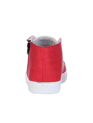 red lace-up sneakers - 15779195 - Standard Image - 3