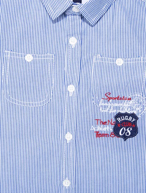 light blue cotton shirt - 15780527 - Zoom Image - 3