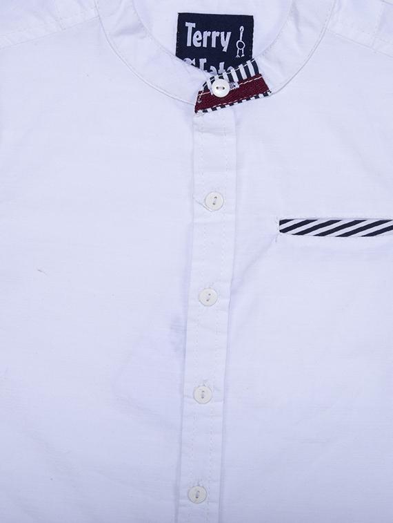 white cotton shirt - 15780531 - Zoom Image - 3