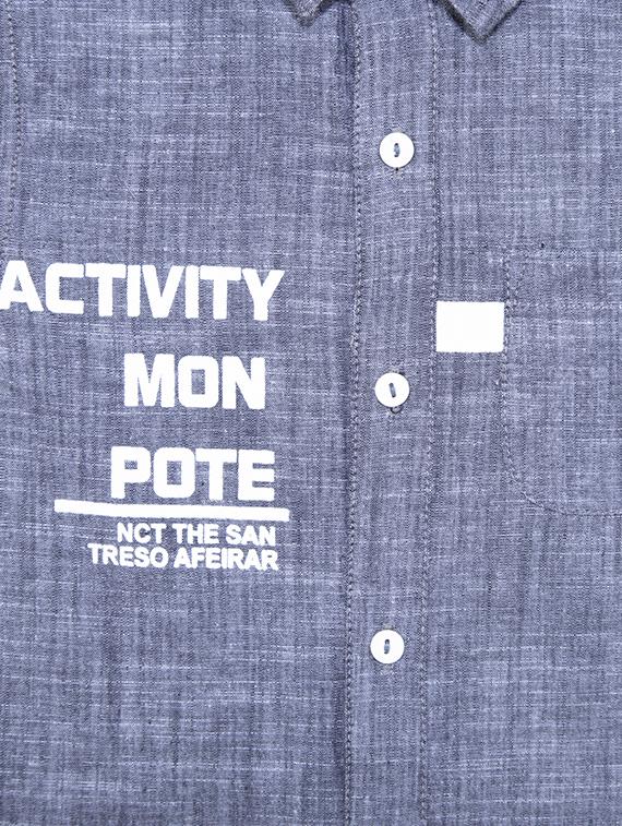 blue cotton shirt - 15780543 - Zoom Image - 3