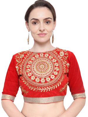 embroidered a-line lehenga - 15780991 - Standard Image - 3