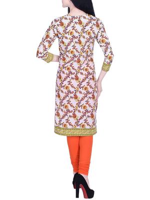 Printed straight kurta - 15781047 - Standard Image - 3