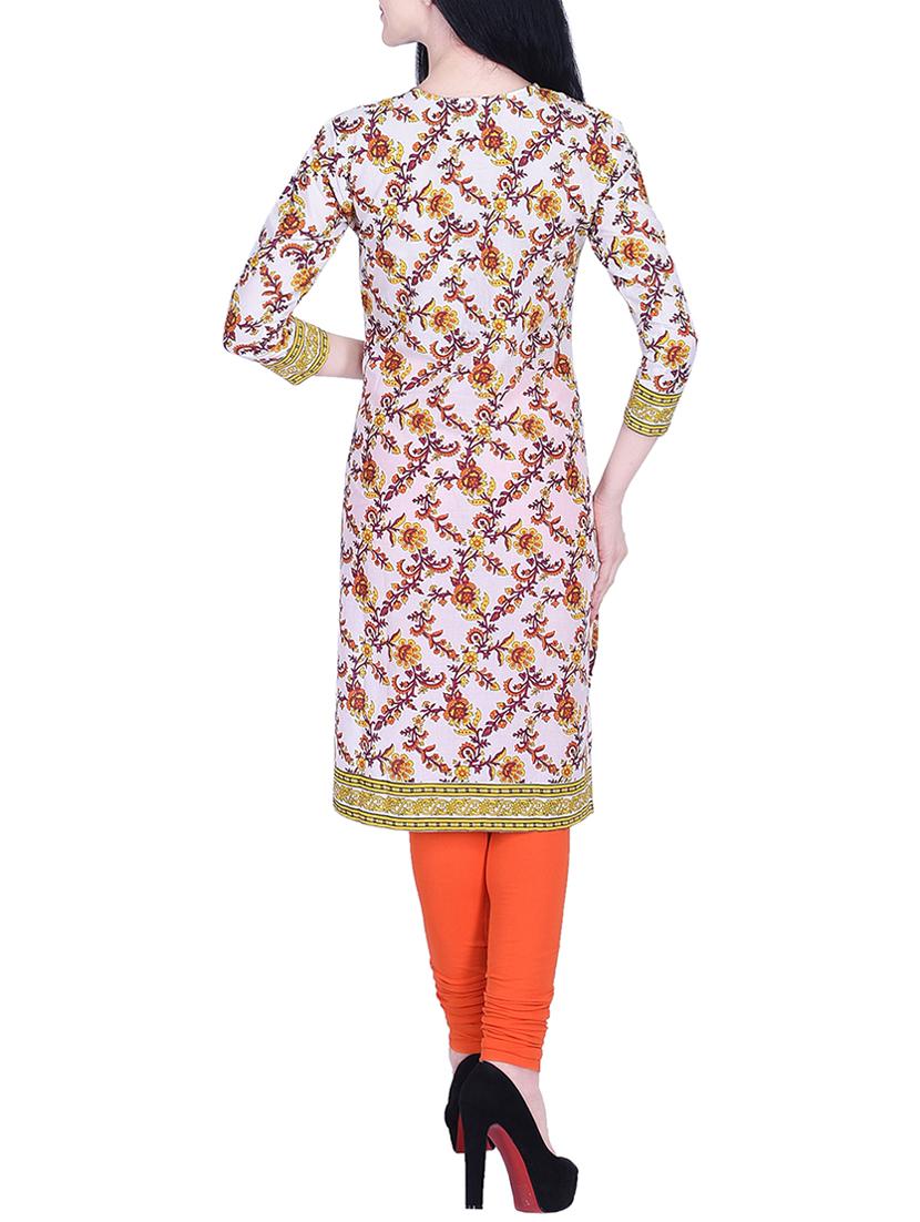 Printed straight kurta - 15781047 - Zoom Image - 3