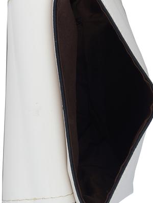 white leatherette (pu) regular sling bag - 15784079 - Standard Image - 3