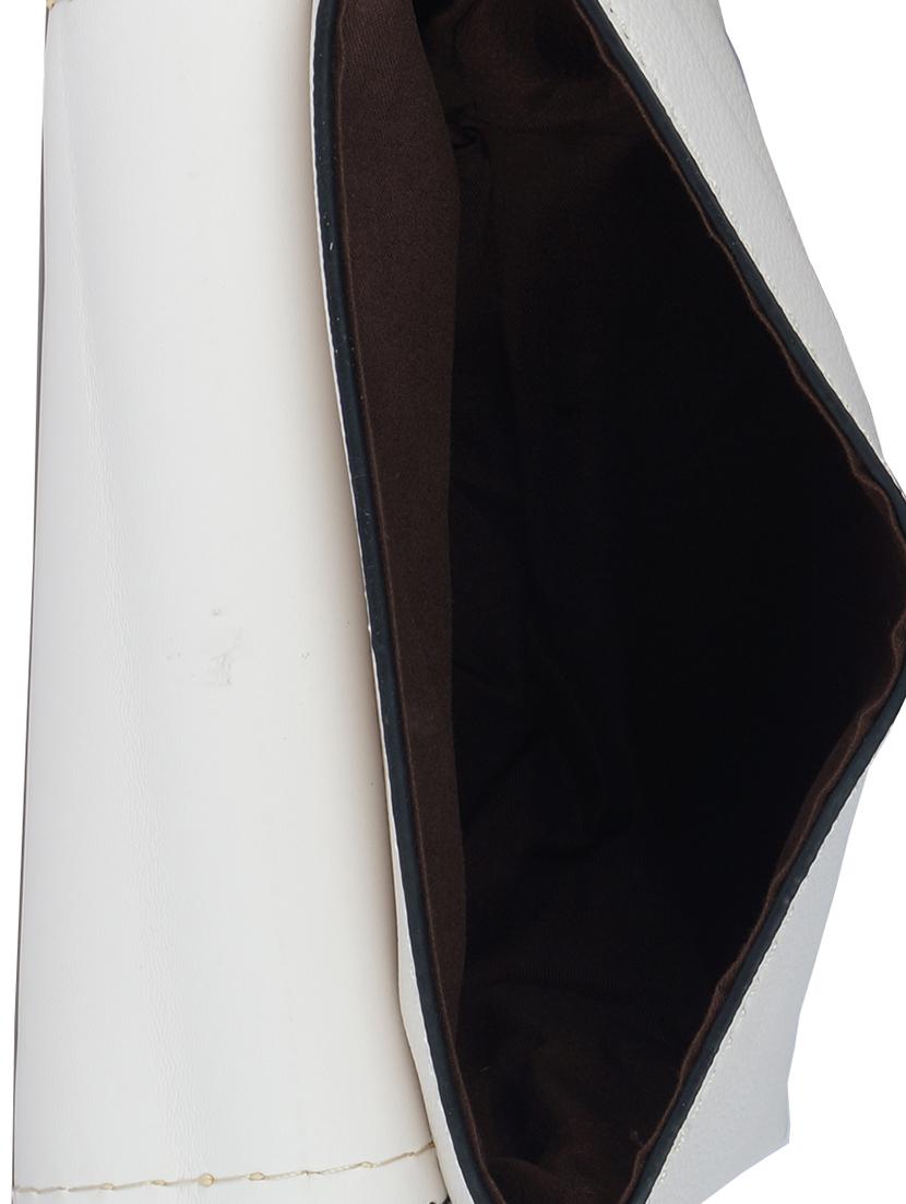 white leatherette (pu) regular sling bag - 15784079 - Zoom Image - 3