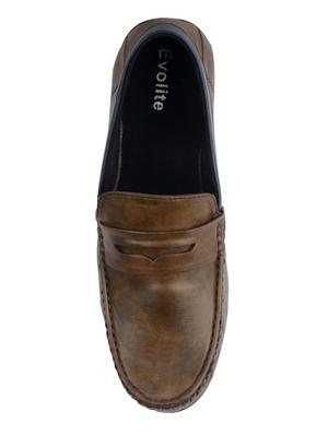 green pu handicraft loafers - 15784135 - Standard Image - 3