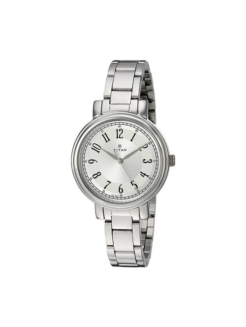 titan ladies neo-i analog silver dial women's watch-nk2554sm01 - 15786875 - Very Small Image - 1