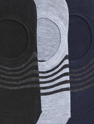 multi colored cotton no show socks - 15791695 - Standard Image - 3