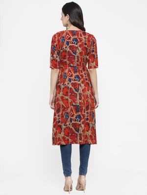 printed front drawstring shrug - 15792939 - Standard Image - 3