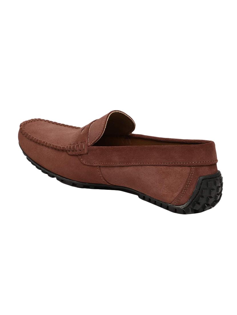 red Leather slip on loafers - 15793149 - Zoom Image - 3