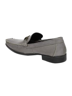 grey Leather casual slip ons - 15793152 - Standard Image - 3