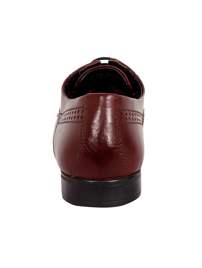 maroon Leather lace-up derbys - 15793254 - Zoom Image - 3