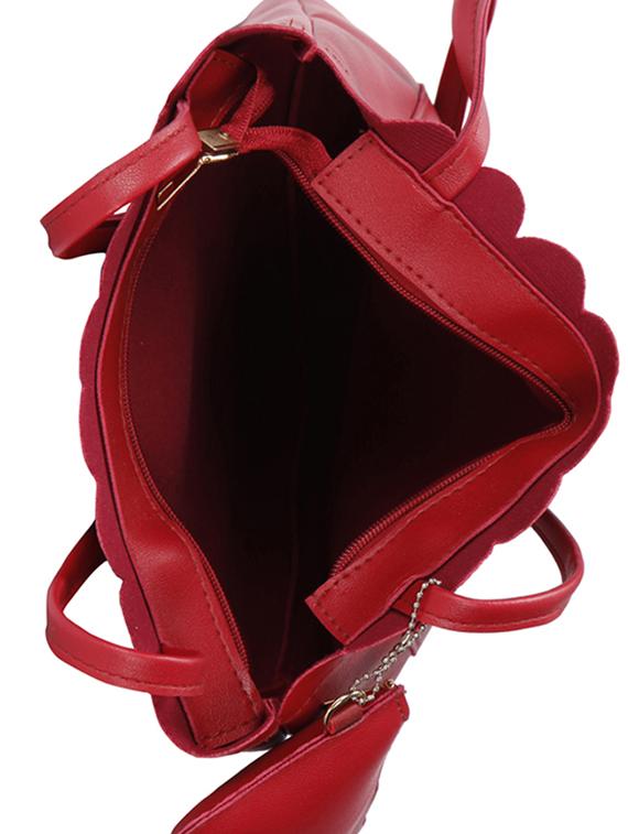 red leatherette (pu) regular tote - 15796398 - Zoom Image - 3