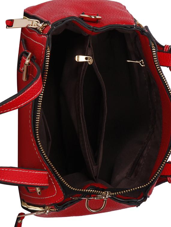 red leatherette (pu) regular sling bag - 15796459 - Zoom Image - 3