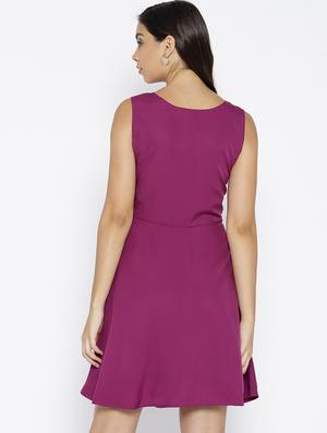 round neck skater dress - 15797051 - Standard Image - 3