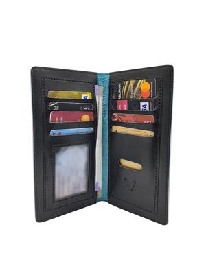blue leatherette (pu card holder - 15797119 - Standard Image - 3