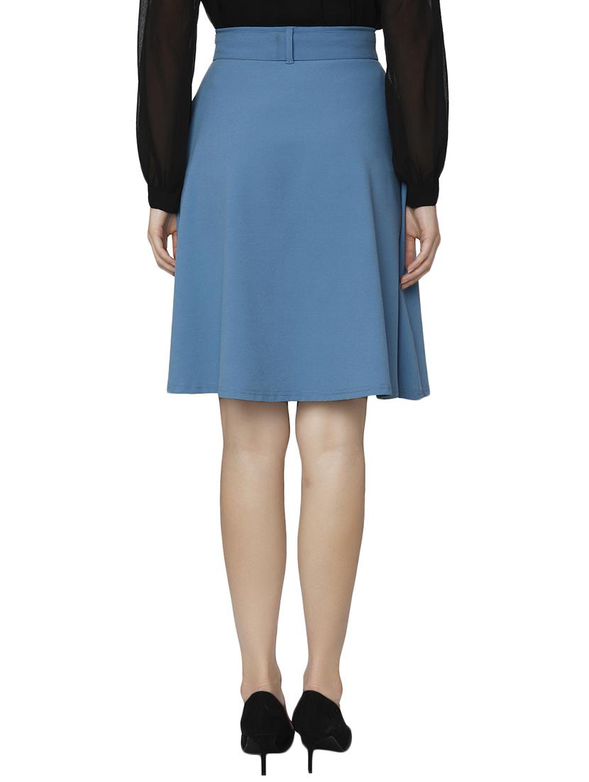 tie-knot waist skater skirt - 15797185 - Zoom Image - 3