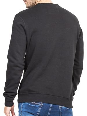 black hoisery chest print sweatshirt - 15797204 - Standard Image - 3