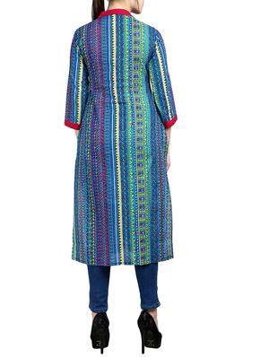 Printed straight kurta - 15798318 - Standard Image - 3
