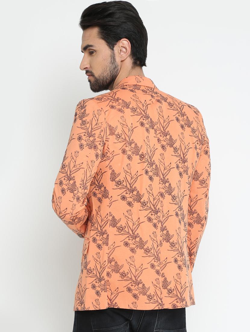 orange cotton casual blazer - 15798473 - Zoom Image - 3