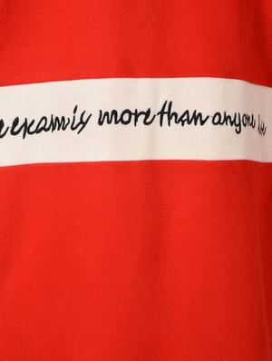 slogan print paneled overcoat - 15801917 - Standard Image - 6