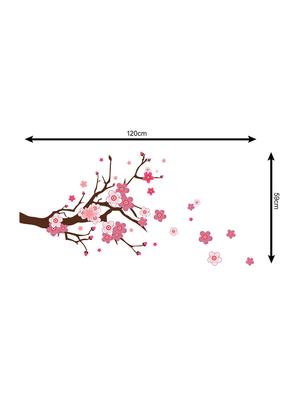 Sehaz Artworks Sakura-flowers Multicolor Wall Sticker - 15802864 - Standard Image - 3