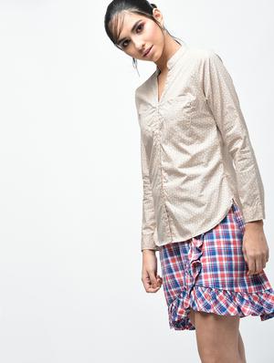 pocket patch curved hem shirt - 15804533 - Standard Image - 3