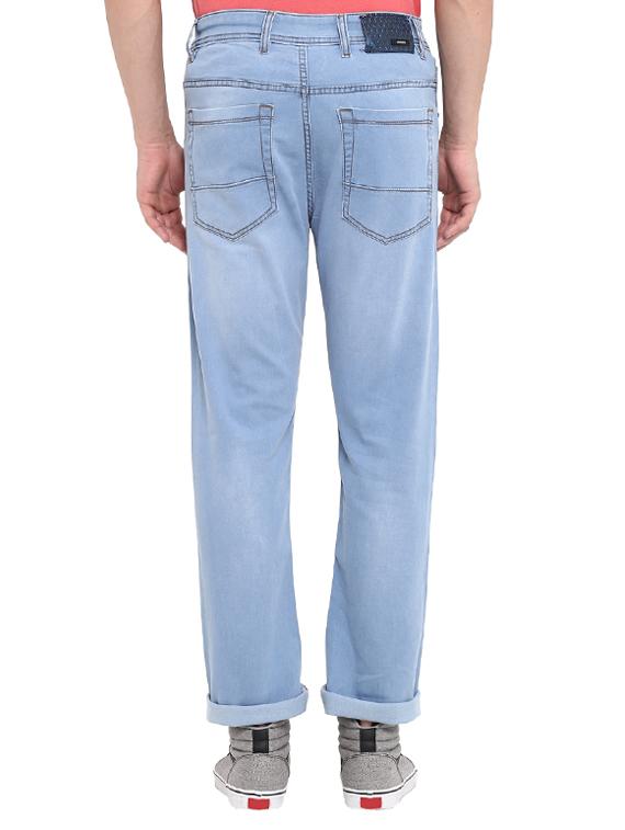 blue cotton washed jeans - 15804848 - Zoom Image - 3