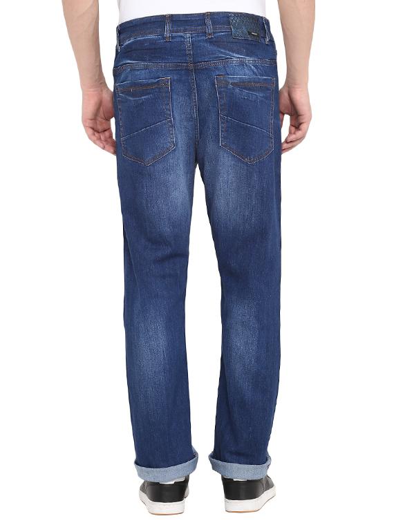 blue cotton washed jeans - 15804852 - Zoom Image - 3