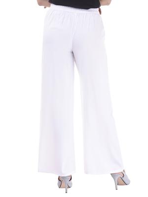 Pleated front elasticated back palazzo - 15805457 - Standard Image - 3
