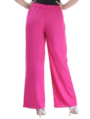Pleated front elasticated back palazzo - 15805458 - Standard Image - 3